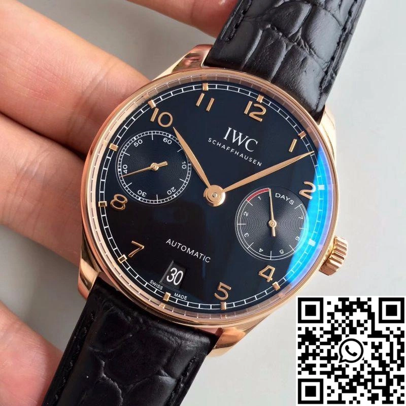 IWC Portuguese IW500701 ZF Factory Black Dial