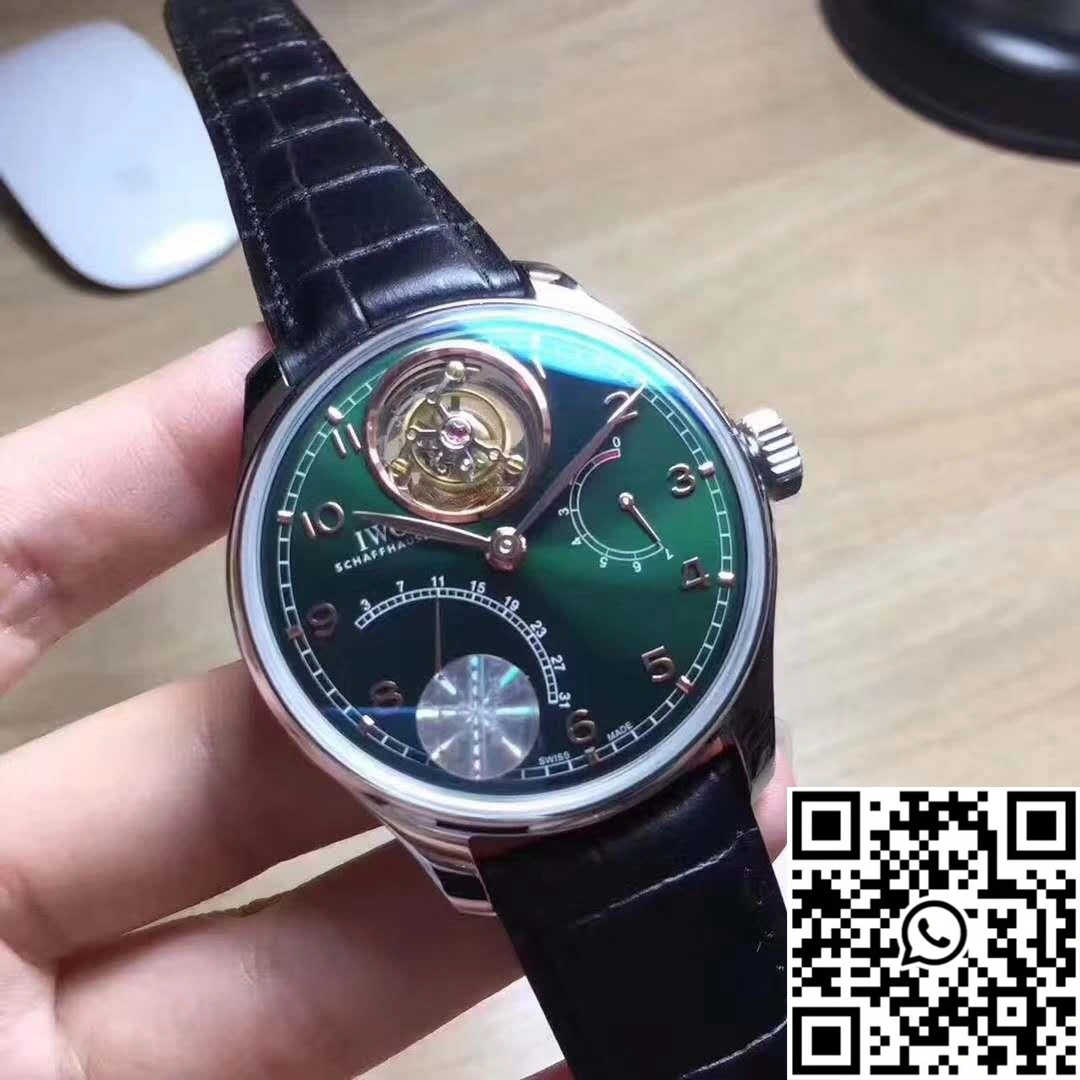 IWC Portuguese Tourbillon YL Factory Green Dial