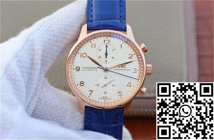 IWC Portuguese ZF Factory Blue Cowhide Strap