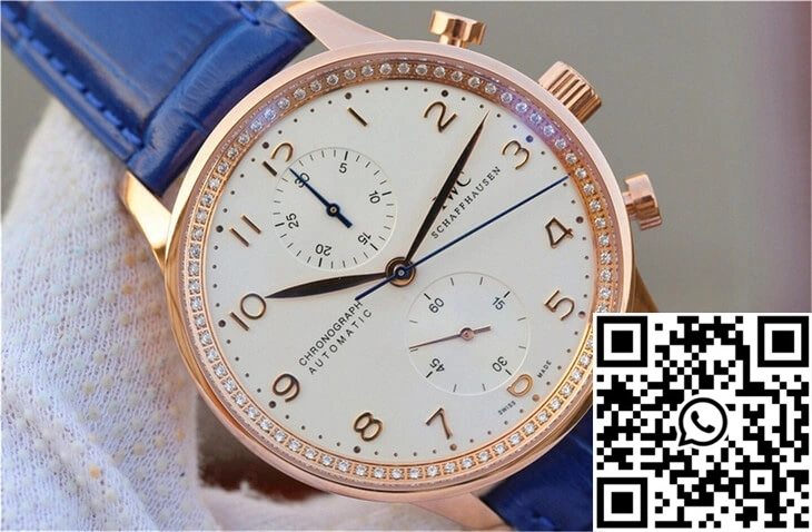 IWC Portuguese ZF Factory Blue Cowhide Strap