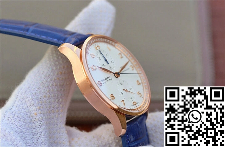 IWC Portuguese ZF Factory Blue Cowhide Strap