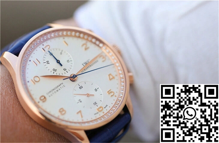IWC Portuguese ZF Factory Blue Cowhide Strap