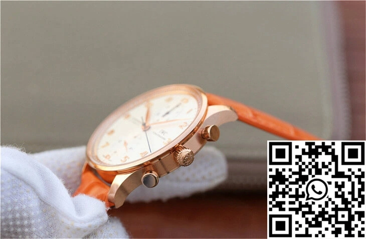 IWC Portuguese ZF Factory Orange Cowhide Strap