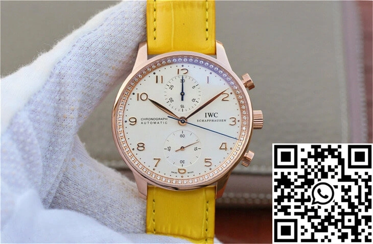 IWC Portuguese ZF Factory Yellow Cowhide Strap