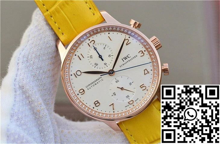 IWC Portuguese ZF Factory Yellow Cowhide Strap