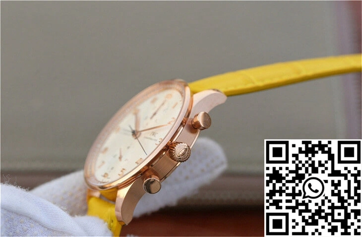 IWC Portuguese ZF Factory Yellow Cowhide Strap