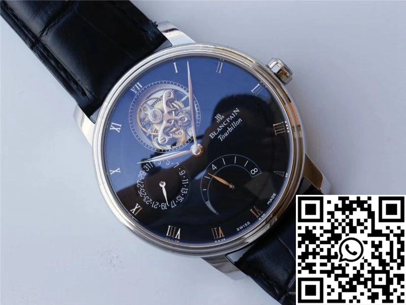 JB Factory Blancpain Villeret Tourbillon 8 Jours 6025-1542-55b Black