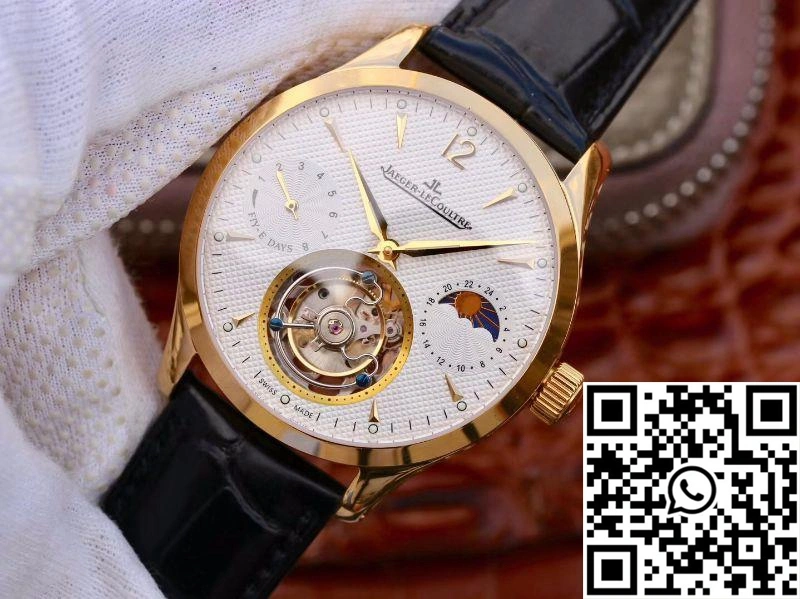 Jaeger-LeCoultre Master Grande Tourbillon 18K Yellow Gold White Dial