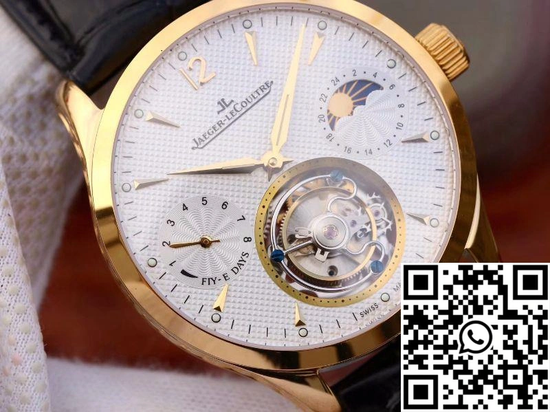 Jaeger-LeCoultre Master Grande Tourbillon 18K Yellow Gold White Dial
