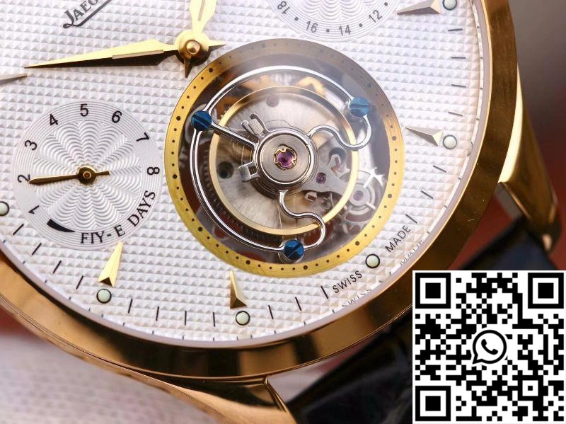 Jaeger-LeCoultre Master Grande Tourbillon 18K Yellow Gold White Dial