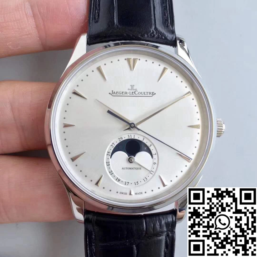 Jaeger-LeCoultre Master Ultra Thin Moon 1368420 ZF Factory Silver Dial