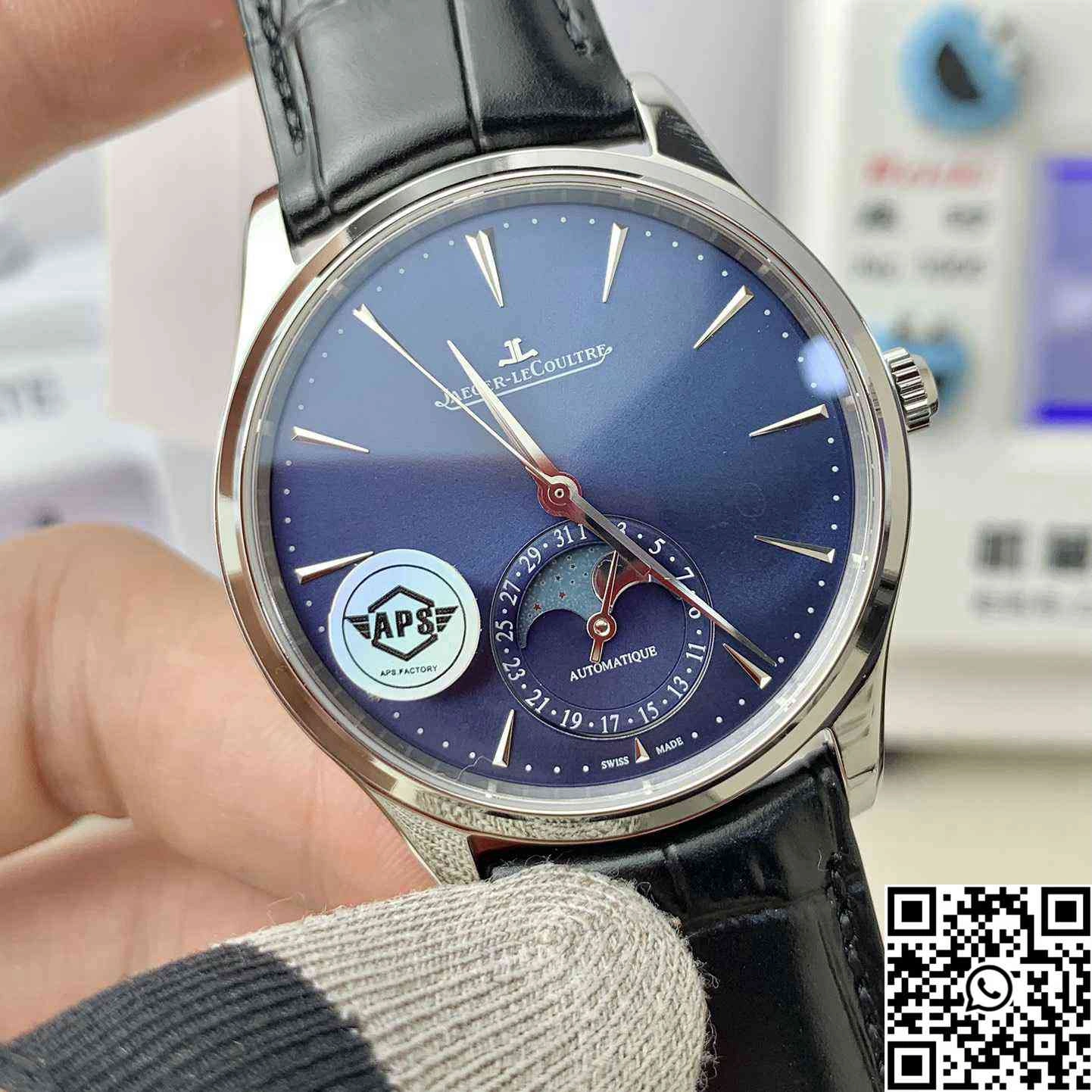 Jaeger LeCoultre Master Ultra Thin Moon 1368480 APS Factory Blue Dial