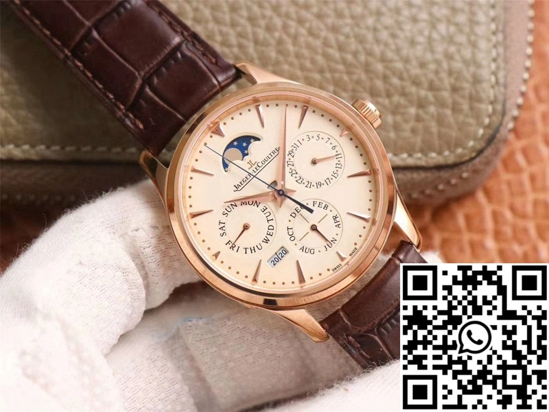 Jaeger-LeCoultre Master Ultra Thin Moon Perpetual Calendar 1302520 V9 Factory Rose Gold Case