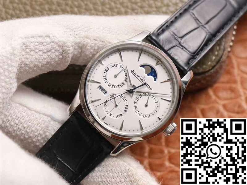 Jaeger-LeCoultre Master Ultra Thin Moon Perpetual Calendar 130842J V9 Factory White Dial