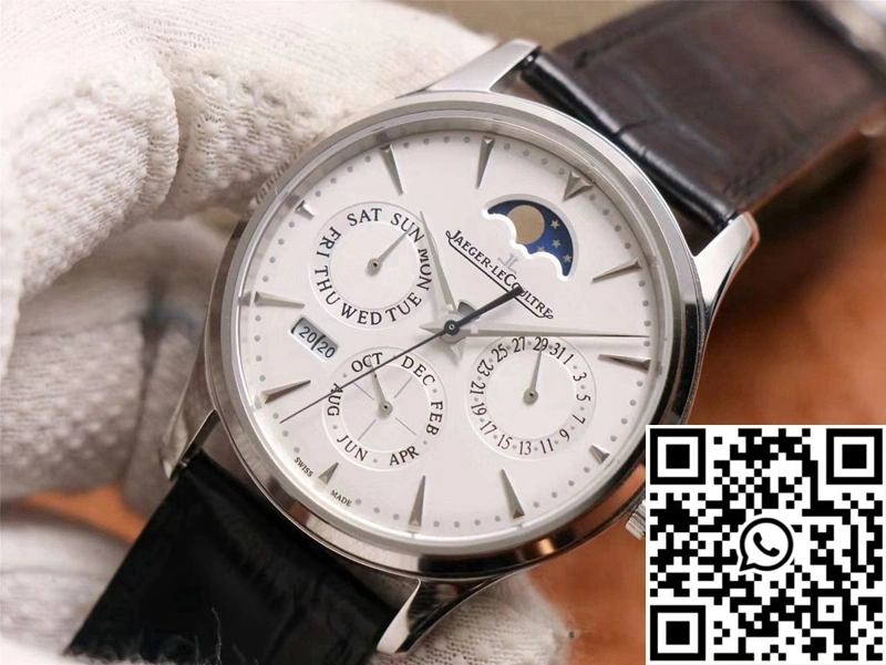 Jaeger-LeCoultre Master Ultra Thin Moon Perpetual Calendar 130842J V9 Factory White Dial