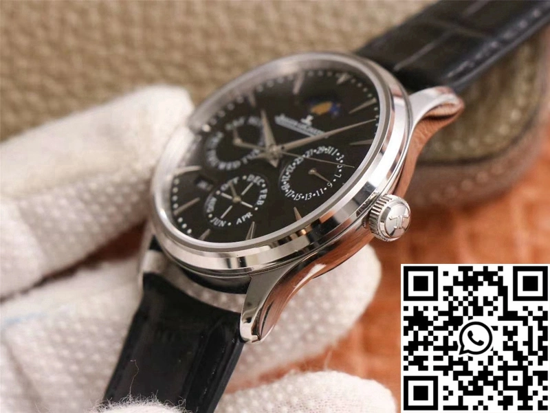 Jaeger-LeCoultre Master Ultra Thin Moon Perpetual Calendar 1308470 V9 Factory Black Dial