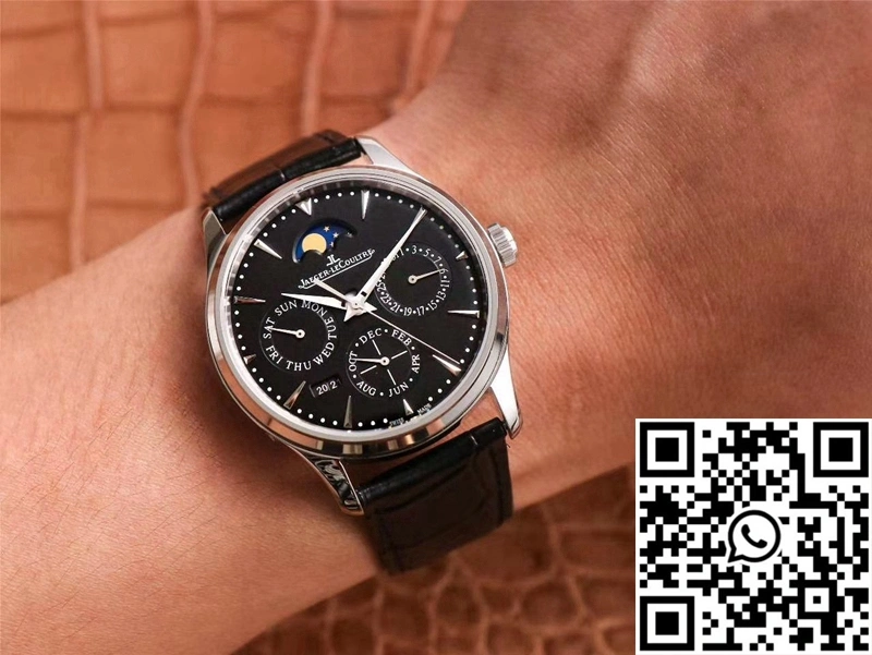 Jaeger-LeCoultre Master Ultra Thin Moon Perpetual Calendar 1308470 V9 Factory Black Dial