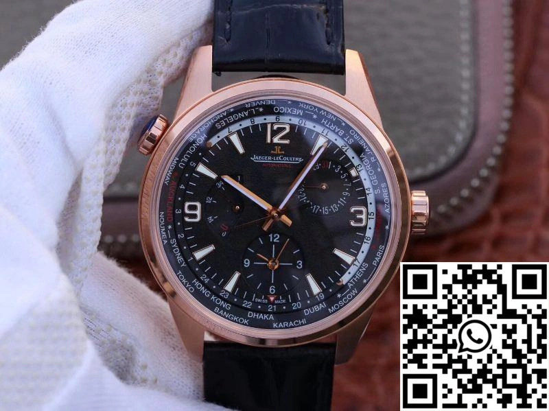 Jaeger-LeCoultre Polaris Geographic Rose Gold 904847J 42MM TWA Factory Black Dial