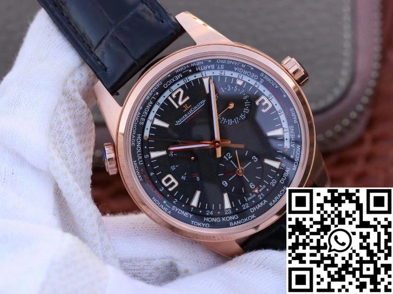 Jaeger-LeCoultre Polaris Geographic Rose Gold 904847J 42MM TWA Factory Black Dial