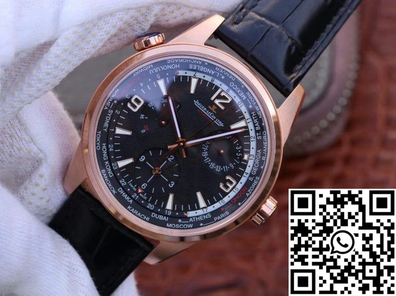 Jaeger-LeCoultre Polaris Geographic Rose Gold 904847J 42MM TWA Factory Black Dial