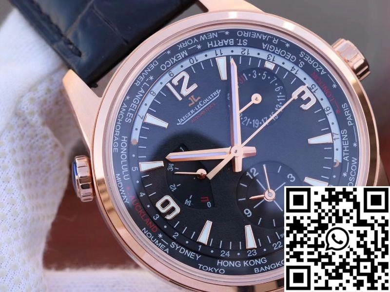 Jaeger-LeCoultre Polaris Geographic Rose Gold 904847J 42MM TWA Factory Black Dial