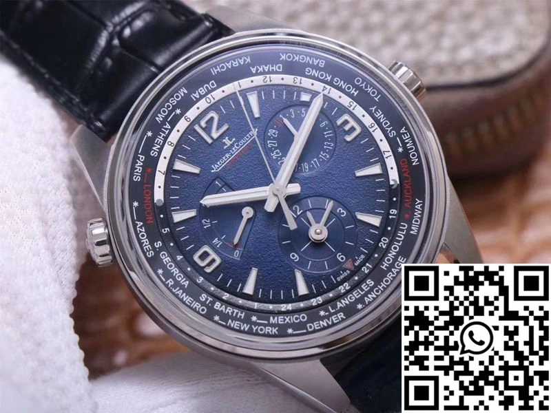 Jaeger LeCoultre Polaris Geographic WT 904847Z ZF Factory Blue Black Gradient Dial