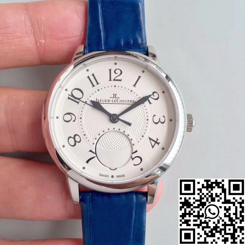 Jaeger-LeCoultre Rendez-Vous 3448420 Blue Leather Strap White Dial