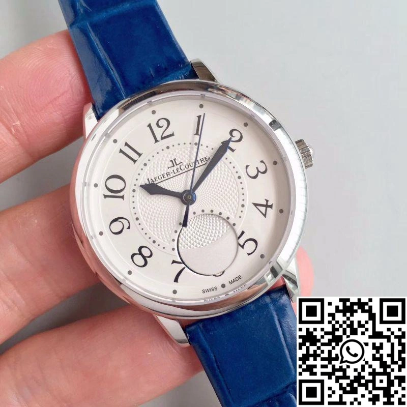 Jaeger-LeCoultre Rendez-Vous 3448420 Blue Leather Strap White Dial