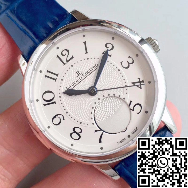 Jaeger-LeCoultre Rendez-Vous 3448420 Blue Leather Strap White Dial