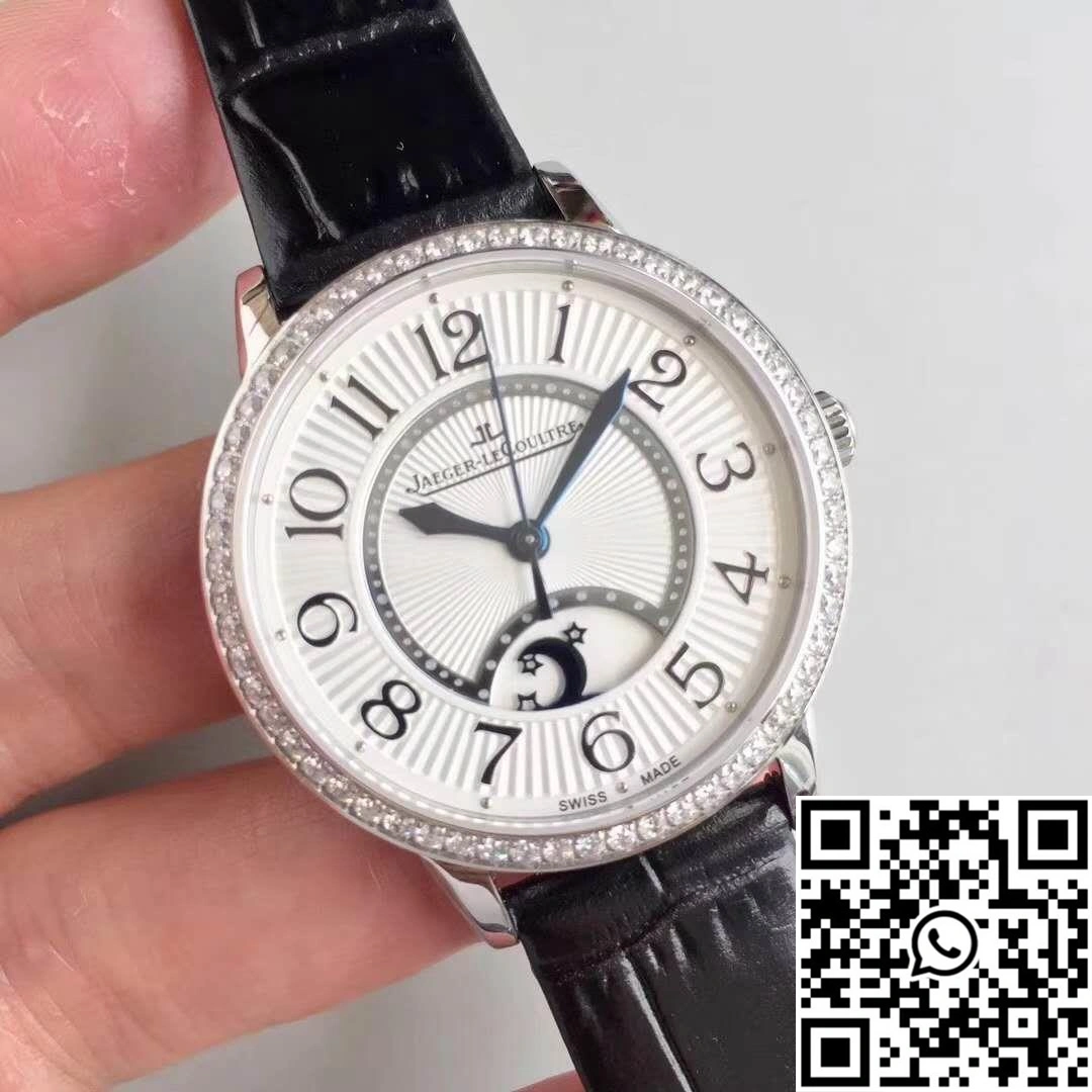 Jaeger-LeCoultre Rendez-Vous 3612420 Black Leather Strap White Dial