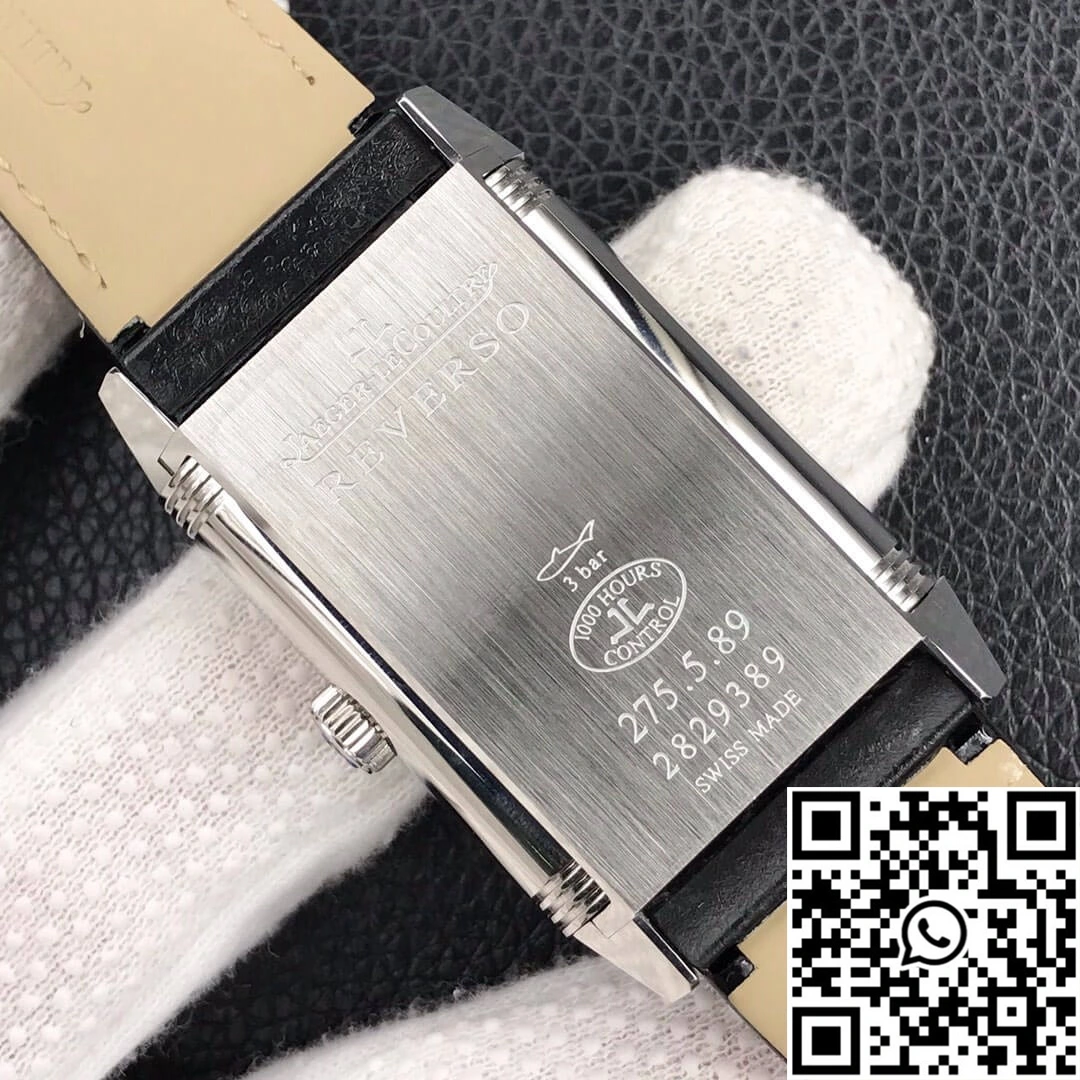 Jaeger LeCoultre Reverso Tribute Double-sided Double Time Zone Flip MG Factory White Dial