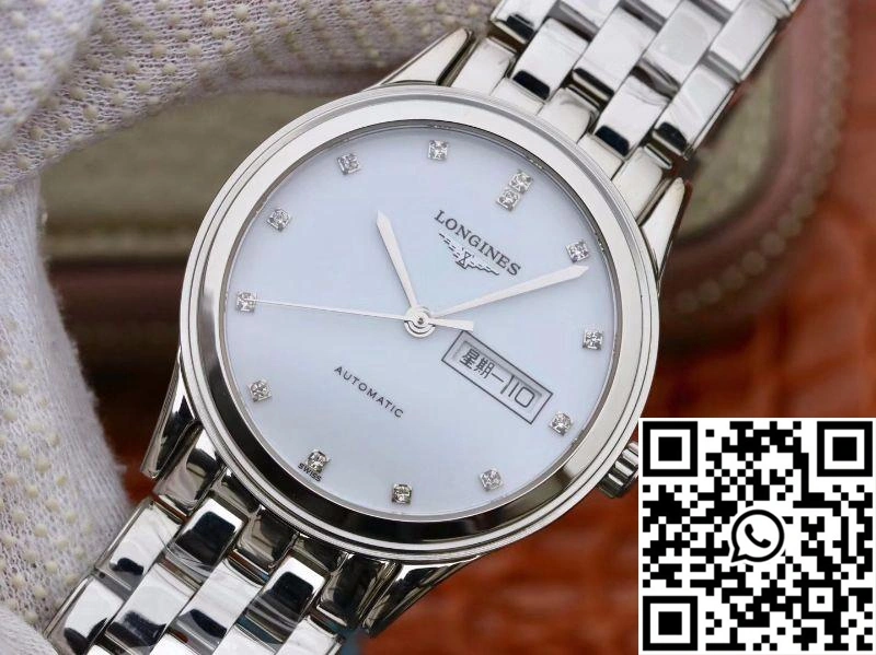 Longines Flagship Double Calendar L4.899.4.12.602 GK Factory White Dial