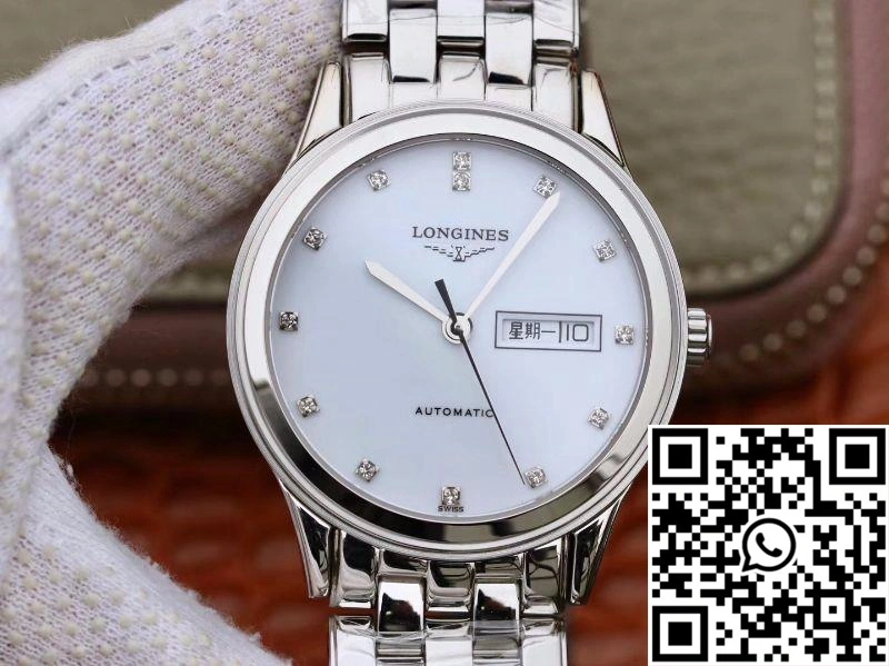 Longines Flagship Double Calendar L4.899.4.12.602 GK Factory White Dial