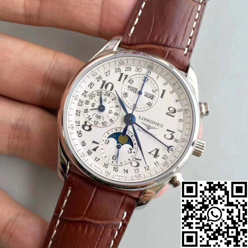 Longines Master Collection Moonphase Chronograph L2.673.4.78.3 JF Factory White Dial