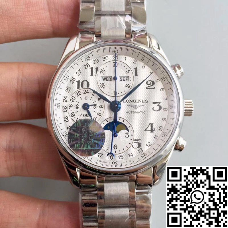 Longines Master Collection Moonphase Chronograph L2.673.4.78.6 JF Factory White Dial