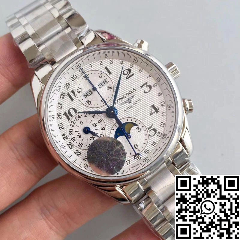 Longines Master Collection Moonphase Chronograph L2.673.4.78.6 JF Factory White Dial