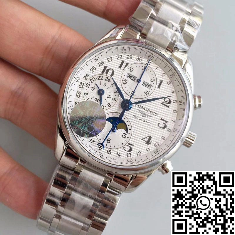 Longines Master Collection Moonphase Chronograph L2.673.4.78.6 JF Factory White Dial