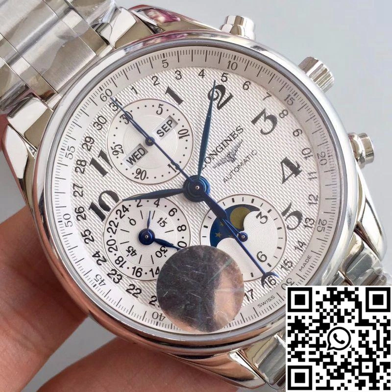 Longines Master Collection Moonphase Chronograph L2.673.4.78.6 JF Factory White Dial