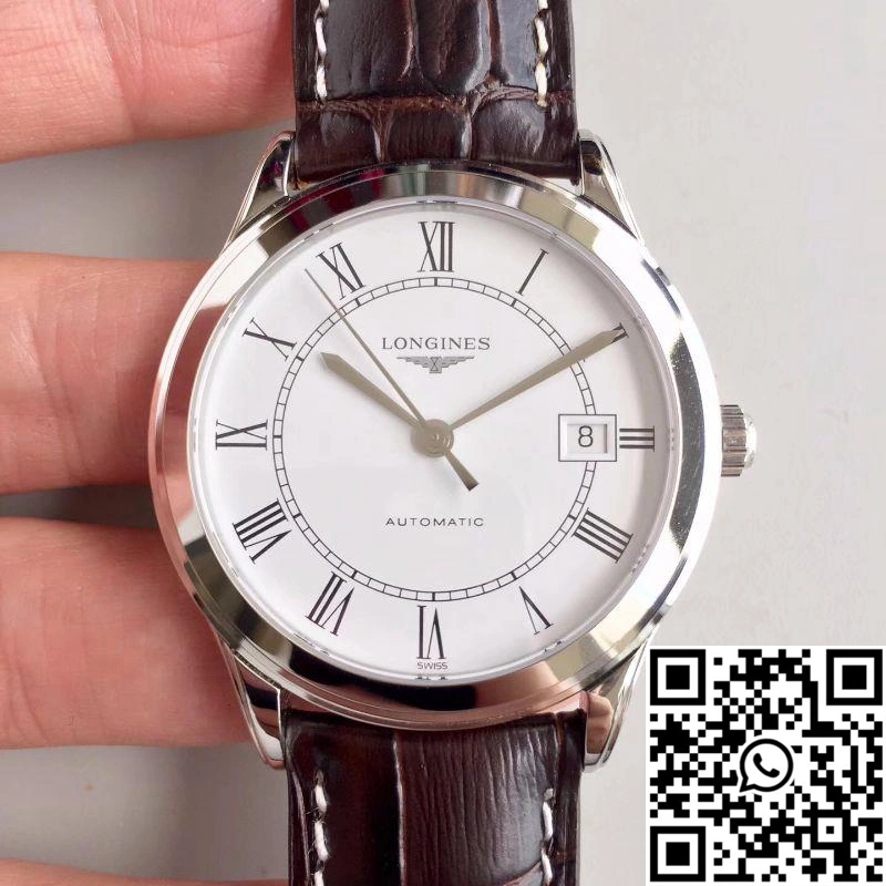 Longines Record L2.820.4.11.2 White Dial