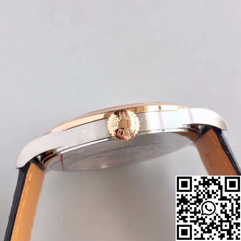 Longines Record L2.820.4.76.2 18K Rose Gold Silver Dial