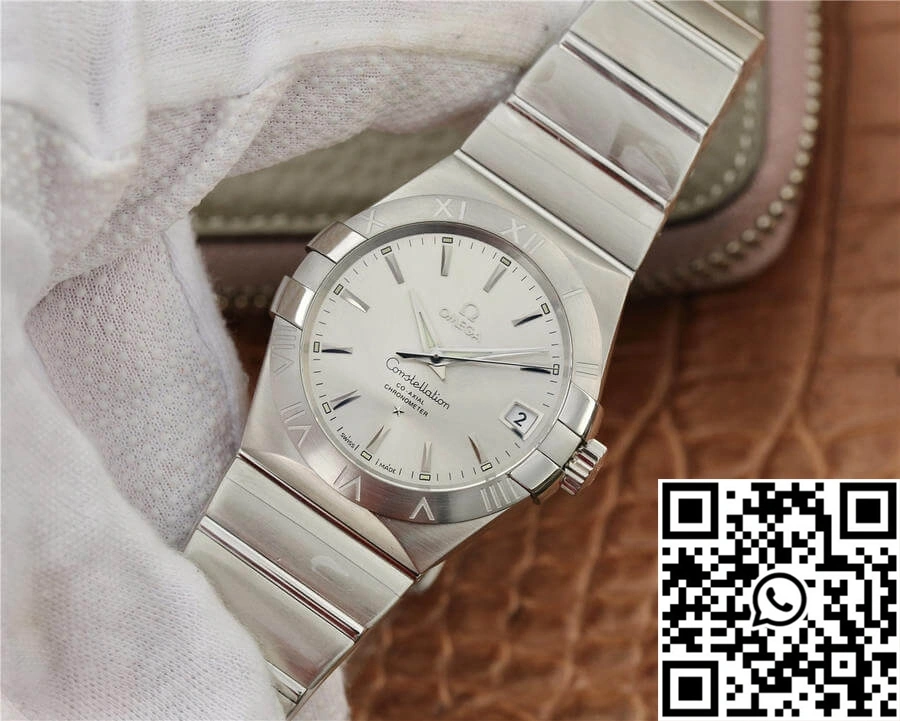 Omega Constellation 123.10.38.21.02.001 VS Factory Silvery White Dial