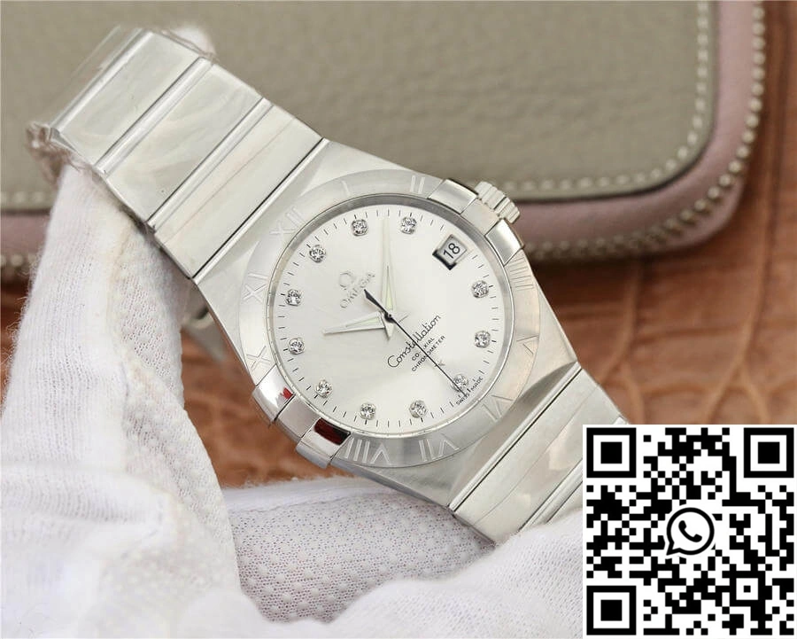Omega Constellation 123.10.38.21.52.001 VS Factory Silver Dial
