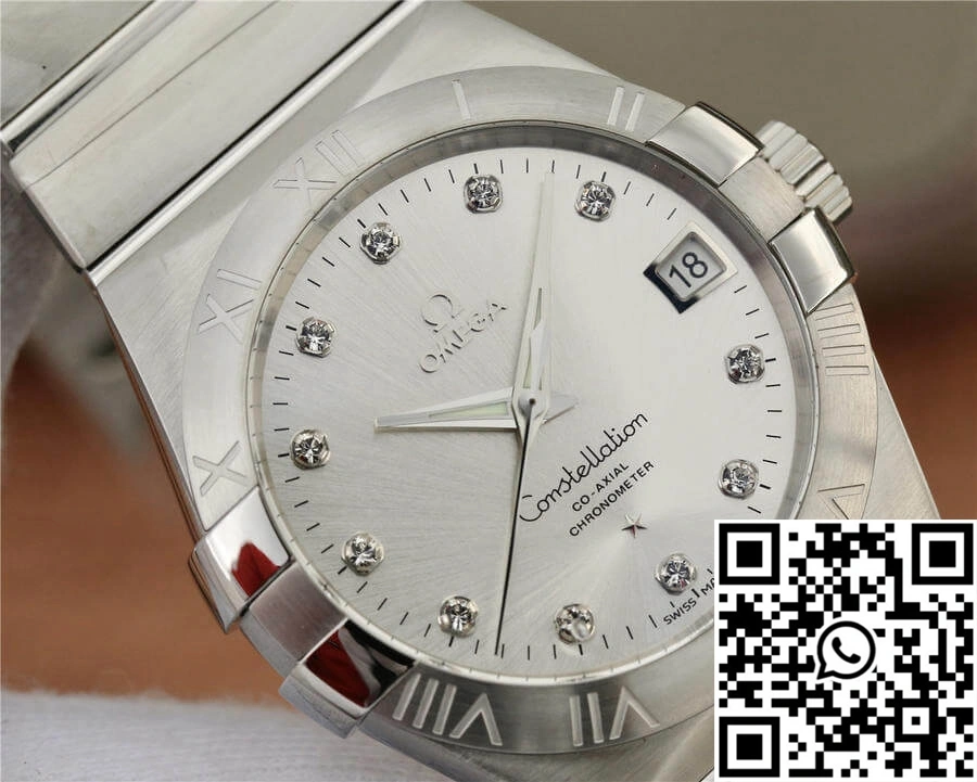 Omega Constellation 123.10.38.21.52.001 VS Factory Silver Dial