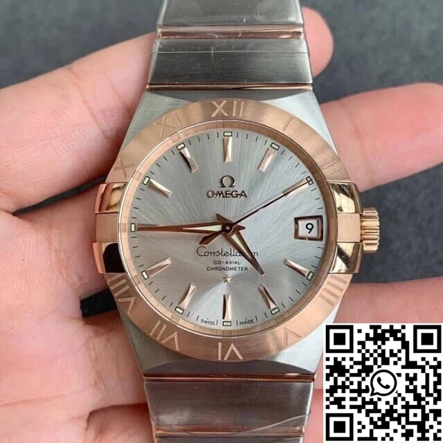 Omega Constellation 123.20.38.21.02.001 VS Factory Gold Bezel