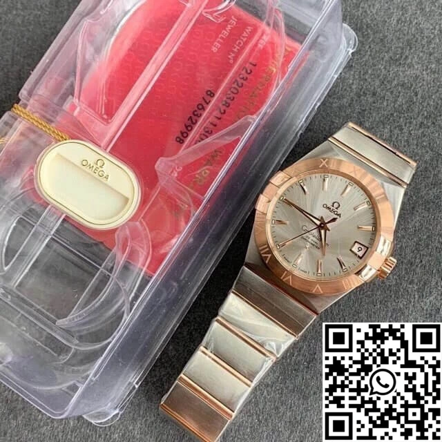 Omega Constellation 123.20.38.21.02.001 VS Factory Gold Bezel