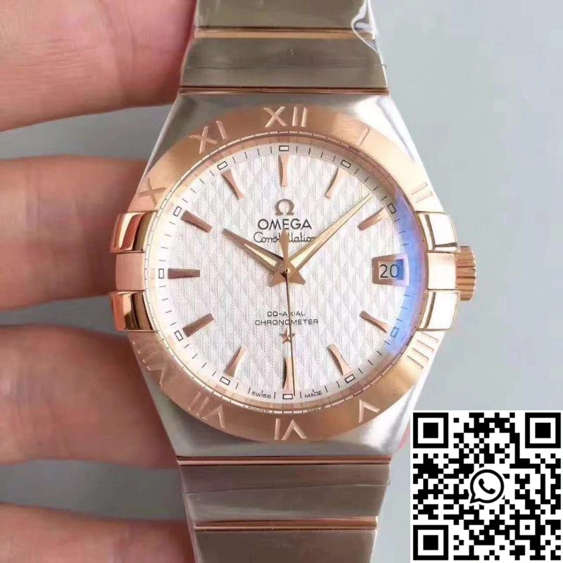 Omega Constellation 123.20.38.21.02.008 38MM 3S Factory White Textured Dial
