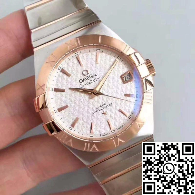 Omega Constellation 123.20.38.21.02.008 38MM 3S Factory White Textured Dial