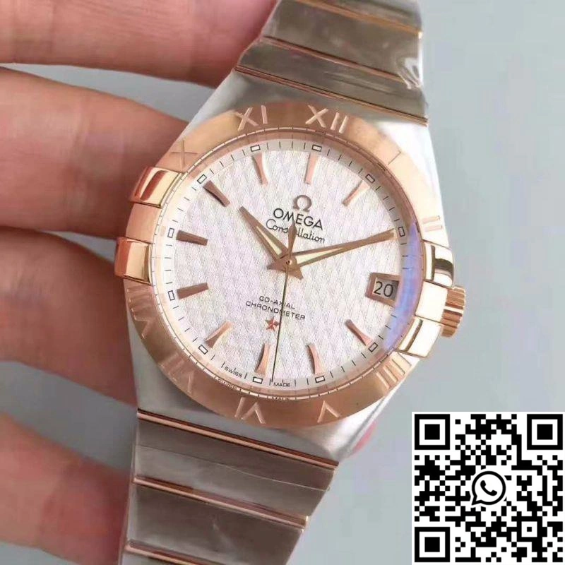 Omega Constellation 123.20.38.21.02.008 38MM 3S Factory White Textured Dial