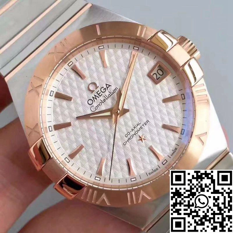 Omega Constellation 123.20.38.21.02.008 38MM 3S Factory White Textured Dial
