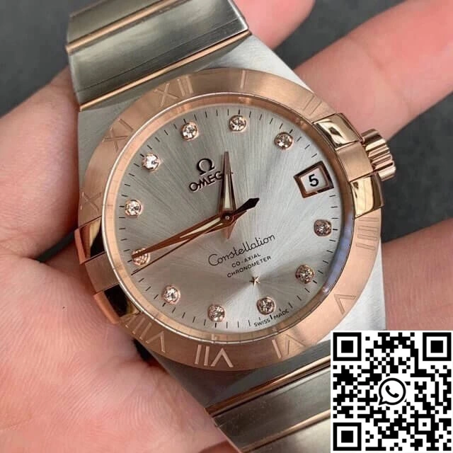 Omega Constellation 123.20.38.21.52.001 VS Factory Diamond-set Dial